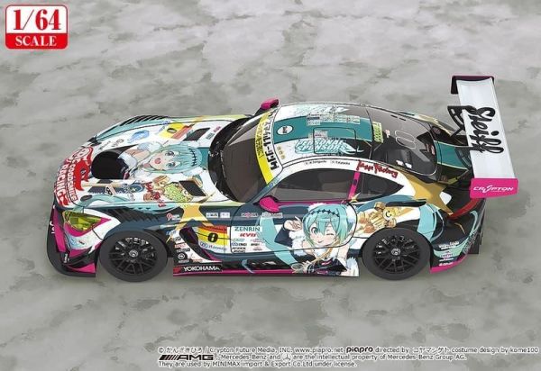 預購27年4月 GSC 1/64 初音未來GT計畫 賽車初音 AMG 2018 SUPER GT Ver 