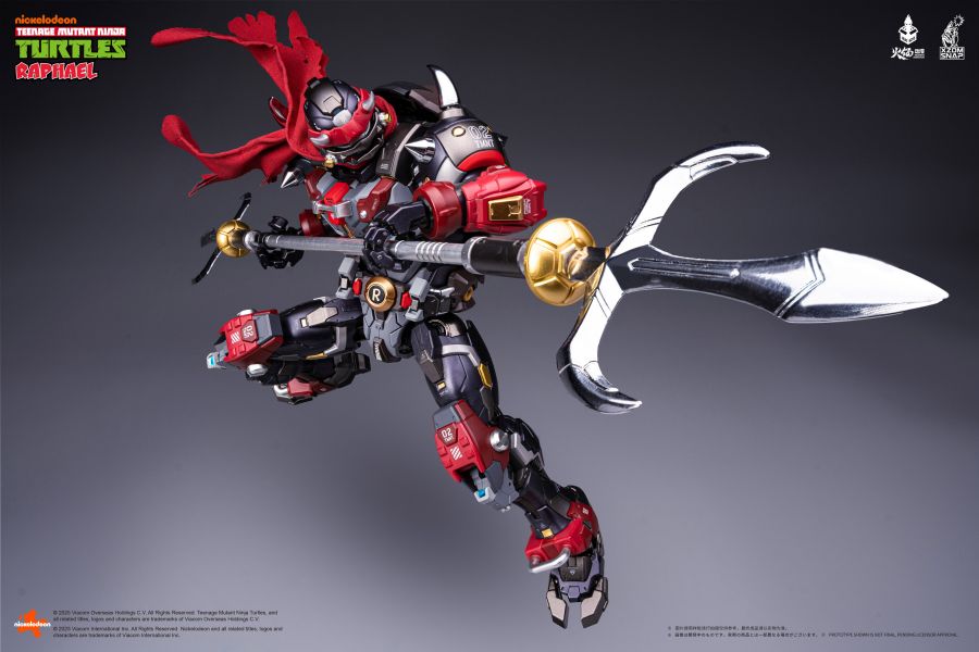 預購日期未定 HeatBoys MechaHeat系列 合金機甲 忍者龜 拉斐爾 40週年紀念版 赤煞 
