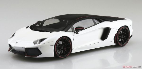 青島社 AOSHIMA 1/24 超級跑車 #12 '15 藍寶堅尼 Aventador Pirelli Edition 
