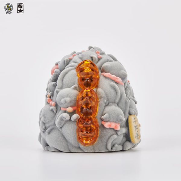 預購第四季 OFFART 百貓紅蓮 Mini 迷你 招財頭雕 植絨版 L0926 