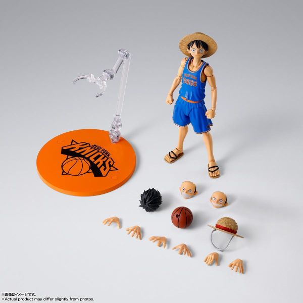 預購10月 萬代 S.H.F 航海王 ONE PIECE×NBA 魯夫 -KNICKS ver.- 