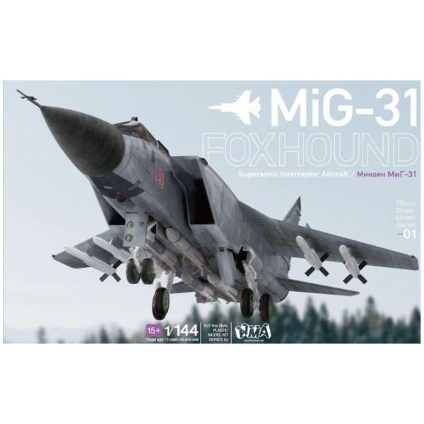 預購26年2月 HMA  1/144 MiG-31 Foxhound 組裝模型 