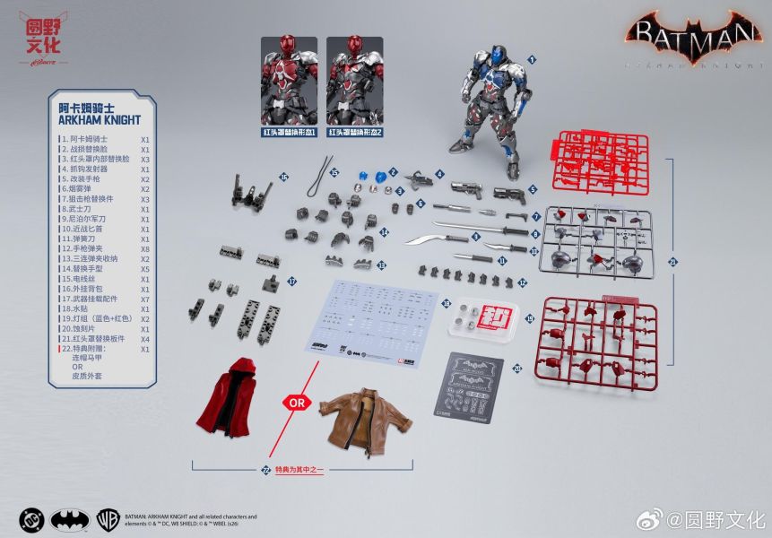 預購Q1 和模線 x 圓野文化 超限零點 蝙蝠俠 阿卡姆騎士 阿卡漢騎士 組裝模型 
