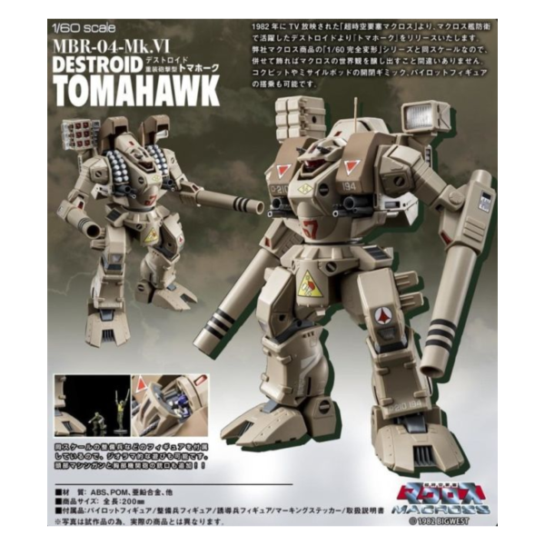 預購9月 1/60 超時空要塞Macross MBR-04-MkⅥ 重裝砲擊型 