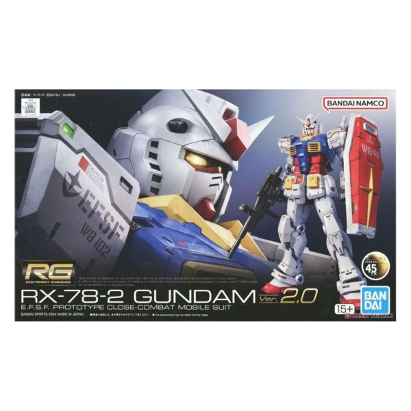 萬代 RG 1/144 #40 RX-78-2 鋼彈 Ver.2.0 組裝模型 