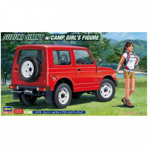 長谷川 HASEGAWA 1/24 52301 SP501 鈴木 JIMNY+女性人像 組裝模型 