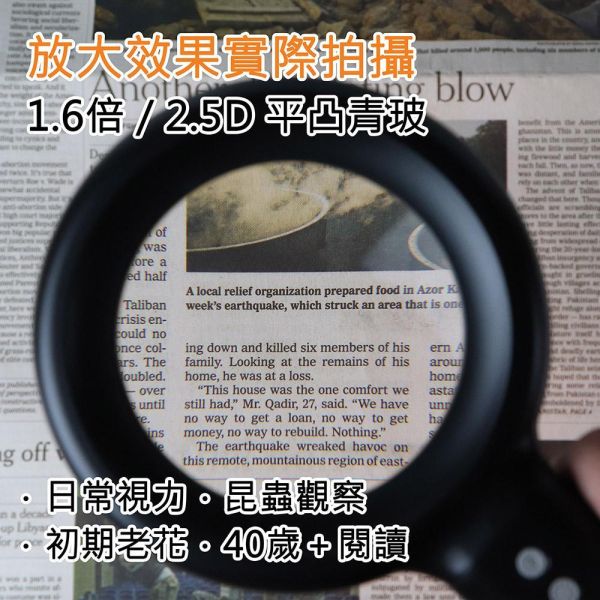 預購1-2周到貨 MADWORKS 聯名款 OHBIG 大鏡面LED調光調色放大鏡 1.6x 2.5D 平凸青玻 手持式 AL001-S2D 