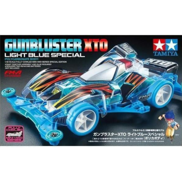 預購12月 TAMIYA 田宮 四驅車 爆走兄弟 雷霆之星XTO 天藍色特仕版 透明車身 再版 