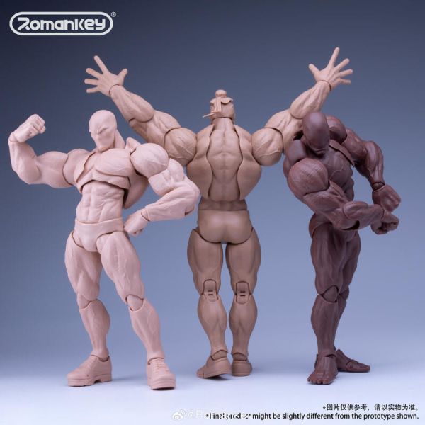 預購第四季 Romankey 超可動 男素體 1/12 大塊頭 UMS003 黃膚 孔子 