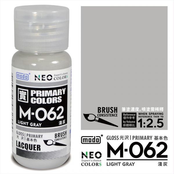 摩多製漆所 MODO 硝基漆 C-259 實用灰階套組 <6入> 