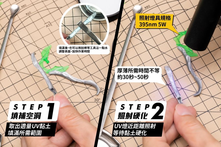 虎爪 GIC TC-26 光固化UV黏土 & TC-27 UV手電筒 紫外線燈 