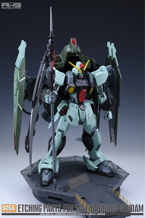 鋼魂 AW9 S55 FM 1/100 禁斷鋼彈 專用蝕刻片 附水貼 