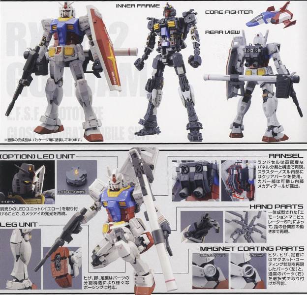 萬代 BANDAI 1/100 MG RX-78-2 鋼彈 Ver.3.0 組裝模型 