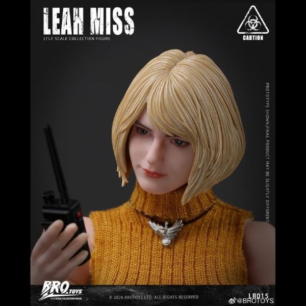 預購Q4 BROTOYS 1/12 生化危機 莉婭小姐 LR015 可動人偶 L0626 