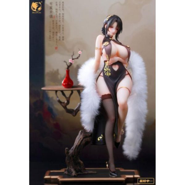 BearPanda 真絲襪追視眼溫感漆 毛絨披肩 有鳳來儀 1/6 PVC完成品 