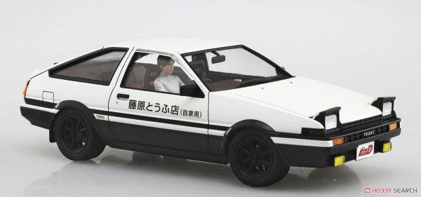 青島社 AOSHIMA 1/24 汽車模型 頭文字D No.14 藤原拓海 AE86 組裝模型 <附駕駛公仔> AAOSHIMA 1/24 頭文字D 藤原拓海 AE86 SPRINTER TRUENO [D計畫]