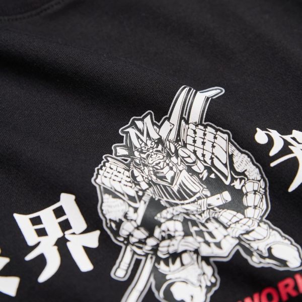 預購Q4 EDWIN x MADWORKS黑武士限界電馭吸濕排汗寬版短袖T-黑 
