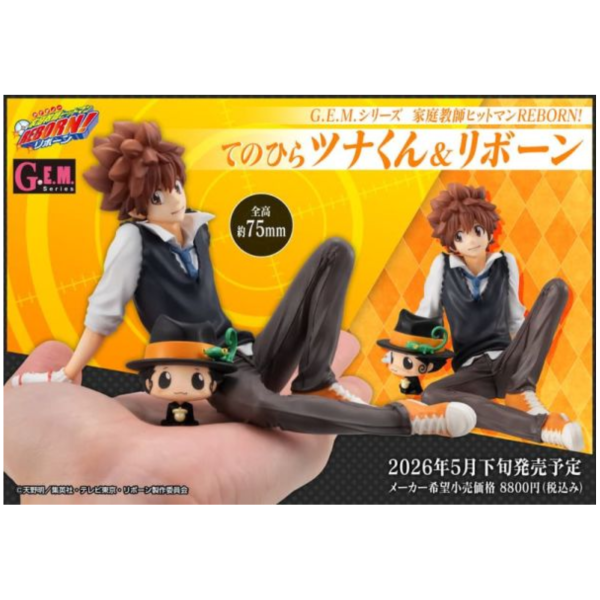 預購26年5月 MH GEM 家庭教師REBORN! 掌上系列 阿綱＆里包恩 