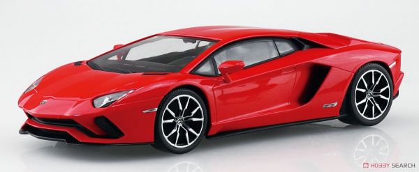 青島社 AOSHIMA 1/32 SNAP KIT 12-C  Aventador S 珍珠紅 多色成型免膠水 