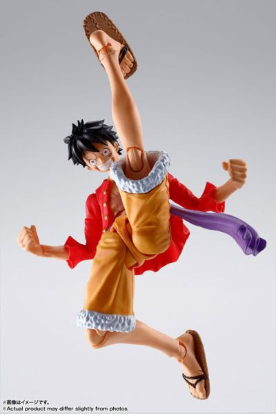 預購25年1月 萬代 代理版 SHF S.H.F 航海王 蒙其‧D‧魯夫-鬼島討伐-(再販) 