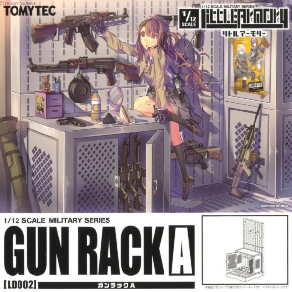 預購7月 TOMYTEC 1/12 LittleArmory (LD002) 置槍架 A 