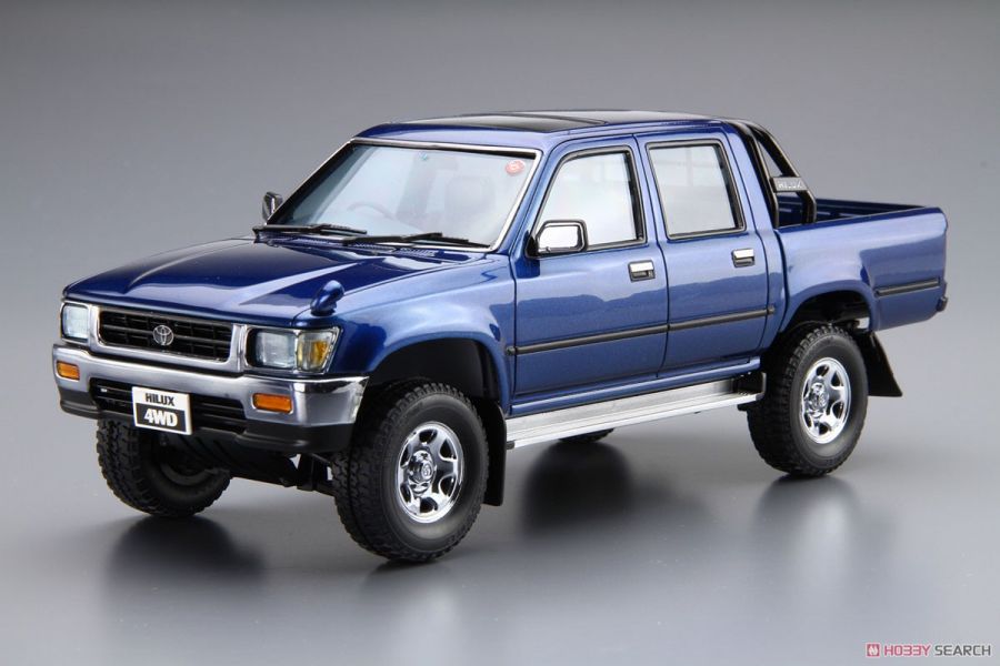 青島社 AOSHIMA 1/24 汽車模型 豐田 LN107 HILUX 雙座駕駛室 4WD 