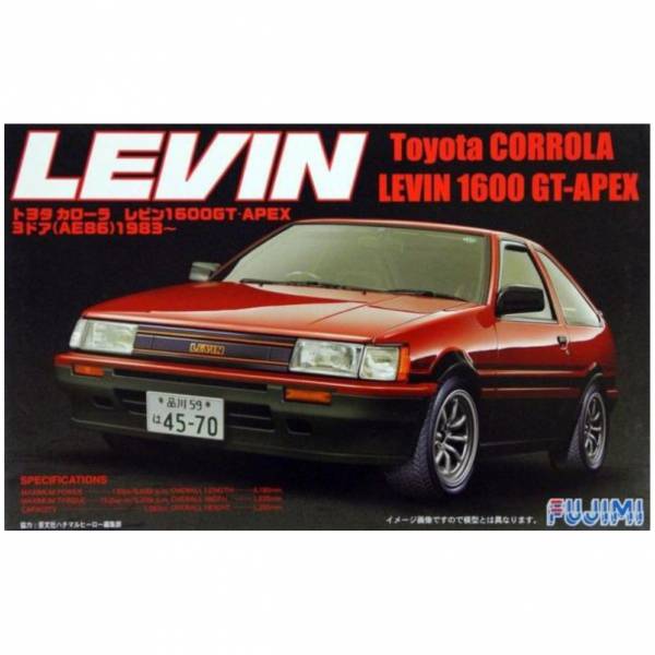 富士美 FUJIMI 1/24  ID9 038650 豐田 TOYOTA AE86 Levin 汽車模型 