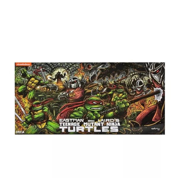 NECA  代理版 忍者龜 Mirage 漫畫配色 7 吋比例可動人偶套裝 4人套組 