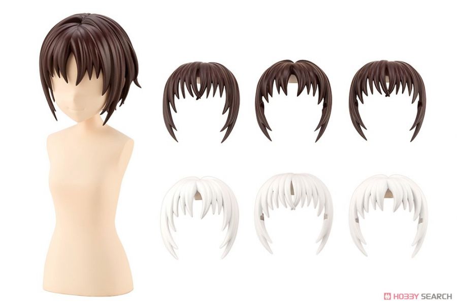 壽屋 KOTOBUKIYA  JK012 1/10 創彩少女庭園 下課後 短髮樣式A 白色&巧克力棕色 組裝模型 