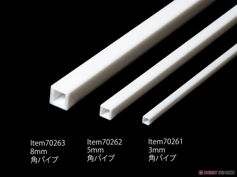 田宮 TAMIYA 70261 空心方管 外徑3mm/內徑2mm 改造膠條 膠棒 5入 