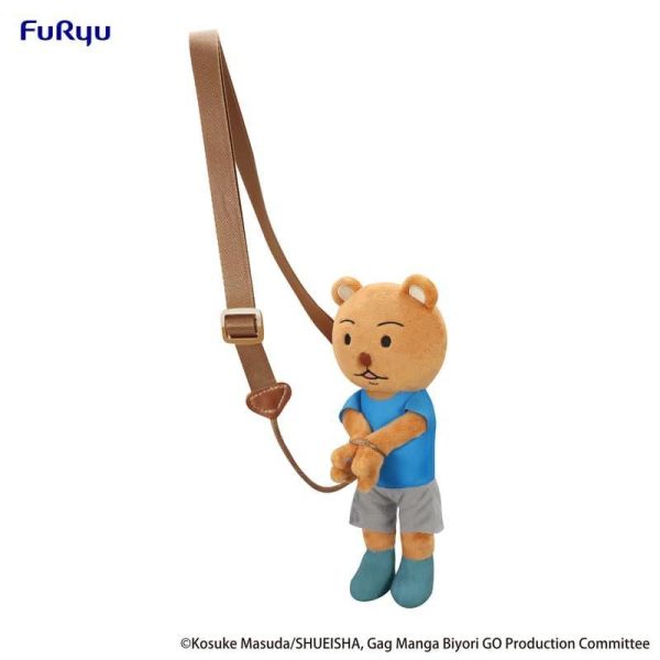 Furyu 景品 絨毛玩偶 娃娃 搞笑漫畫日和 被捕造型 熊吉 A款 T恤 
