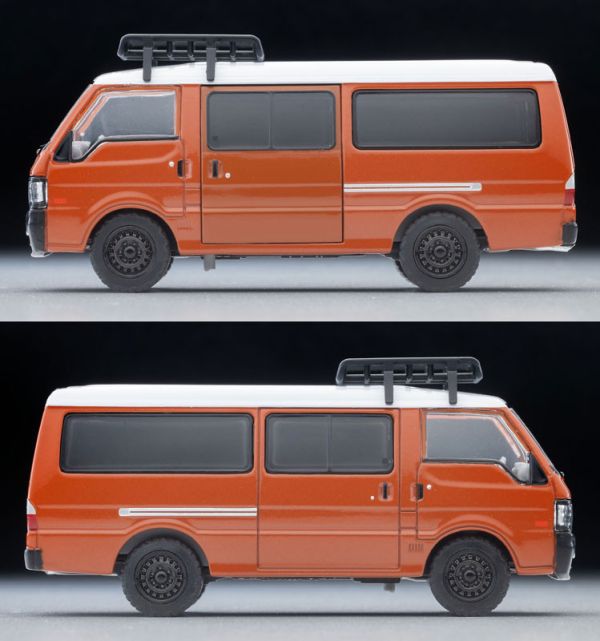 預購10月 TOMYTEC 1/64 Bongo Brawny 客製化 棕 行李架&人偶 塗裝完成品 