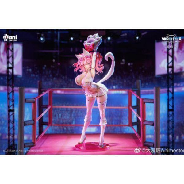 大漫匠Animester 綿綿喵摔跤手 凱茜 真毛絨&追視眼 1/6 PVC完成品 