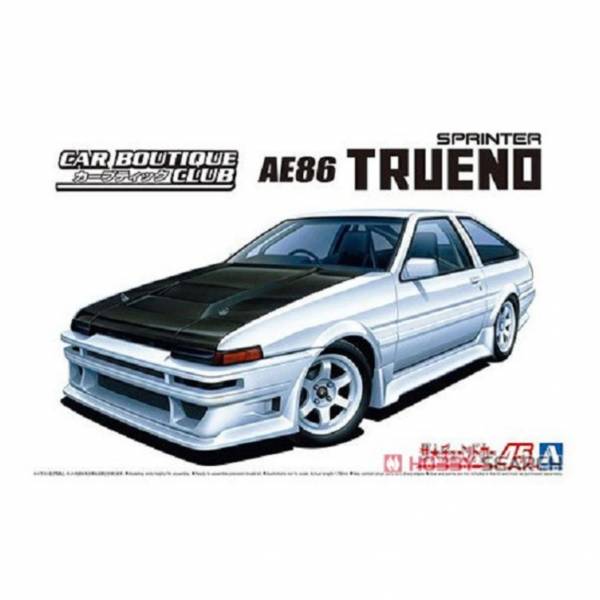 青島社 AOSHIMA 1/24 汽車模型 改裝車 No.45 058633 豐田 AE86 TRUENO '85 組裝模型 AOSHIMA 1/24 閃電霹靂車 阿斯拉 AKF-0/G LIFTING TURN模式