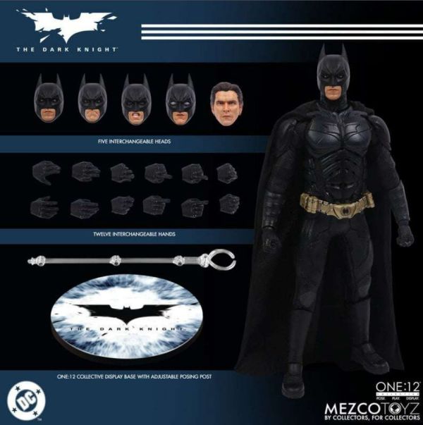 預購26年10月 Mezco One:12 Collective 黑暗騎士 蝙蝠俠 約17cm 可動 
