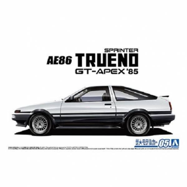 青島社 AOSHIMA 1/24 汽車模型 模型車 No.05 061411 AE86 SPRINTER TRUENO GT-APEX'85 組裝模型 AOSHIMA 1/24 閃電霹靂車 阿斯拉 AKF-0/G LIFTING TURN模式