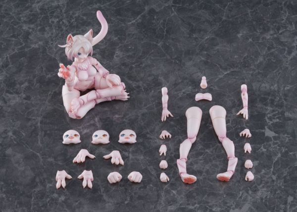 預購26年2月 青島 KEMOPLA 獸普拉 1/12 No.KP-01R 鑽石眼貓 獸娘 組裝模型 