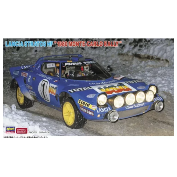 預購4月 長谷川 1/24 Lancia Stratos HF 1980 Monte Carlo Rally 