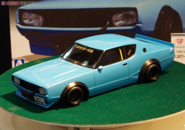 青島社 AOSHIMA  1/24 汽車模型 L-B Works NO.06  Skyline C110 2Dr 2014. 組裝模型 
