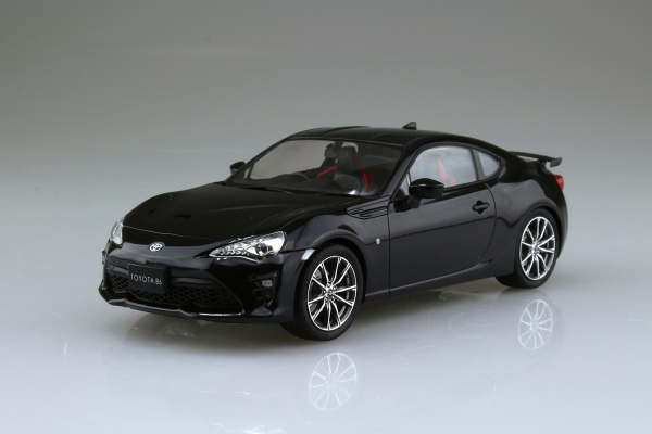 青島社 AOSHIMA  1/24 汽車模型 Toyota ZN6 Toyota 86 ZN6 2016 (鑽石黑已塗裝車殼) 組裝模型 