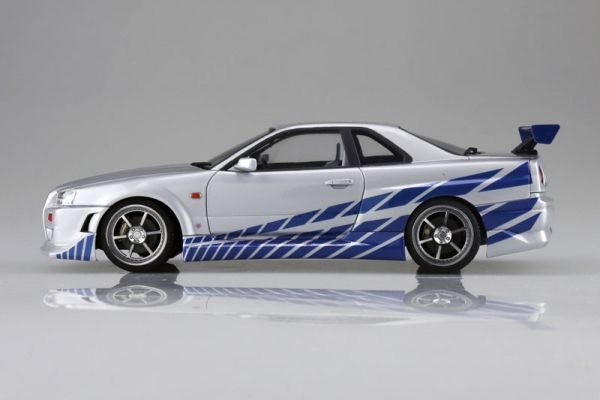 預購10月 青島 1/24 Movie Mecha WS-02 玩命關頭 R34 Skyline GT-R 