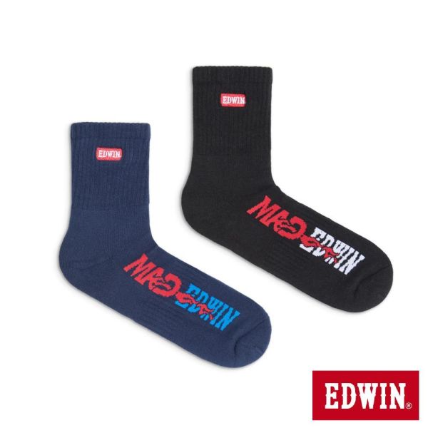 預購Q4 EDWIN x MADWORKS狂熱烈火電馭風格抗菌除臭襪子組 