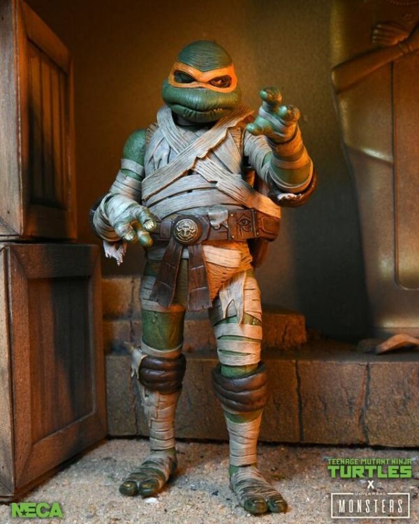 NECA NE-54187 忍者龜 米開朗基羅 木乃伊Ver 可動 