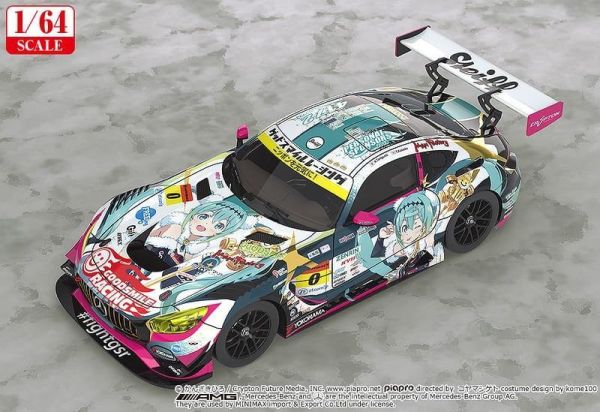 預購27年4月 GSC 1/64 初音未來GT計畫 賽車初音 AMG 2018 SUPER GT Ver 