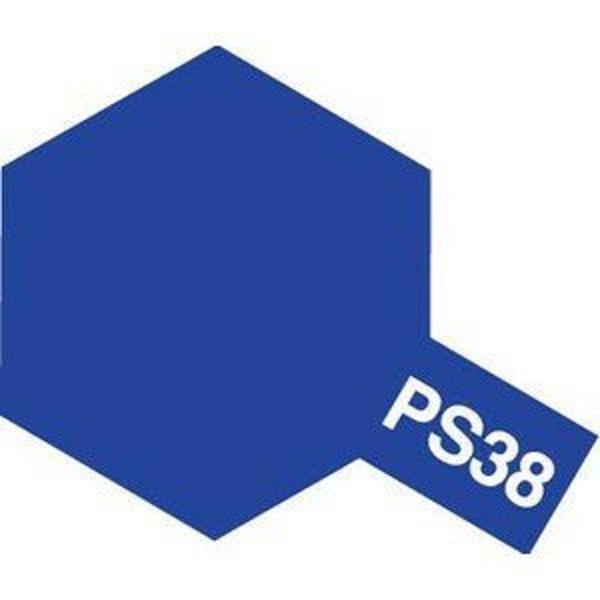 田宮 TAMIYA  PS-38 半透明藍色 噴罐 (新配方 耐撞擊、高延展性 ) <硝基漆/100ml> 