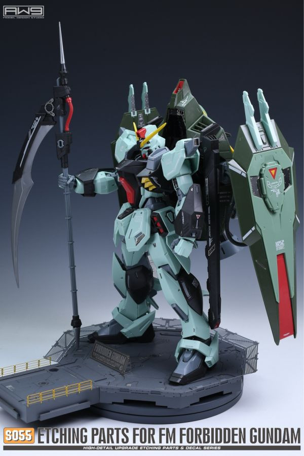 鋼魂 AW9 S55 FM 1/100 禁斷鋼彈 專用蝕刻片 附水貼 