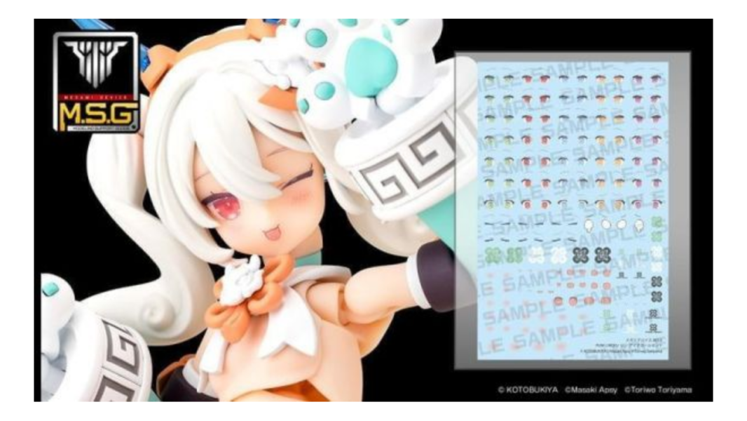 預購27年3月女神裝置M.S.G PUNI MOFU 麟麟 EYE DECAL SET 