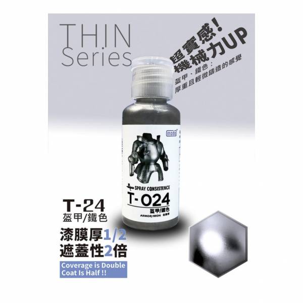 摩多製造所 MODO 硝基漆 T024 盔甲鐵色 30ml 