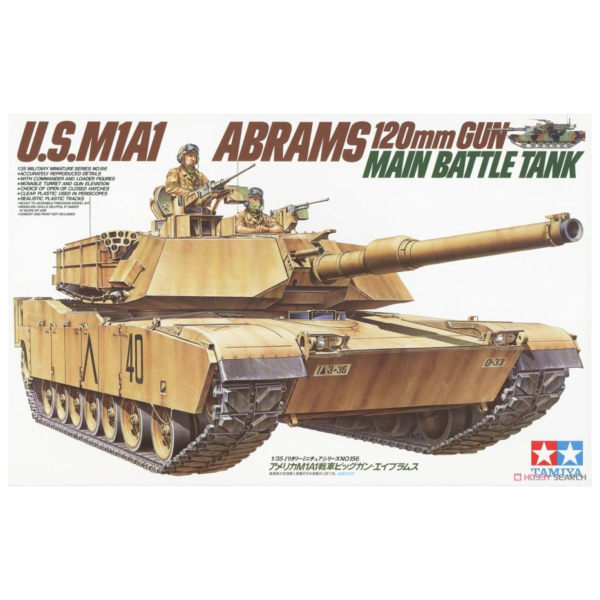 田宮 TAMIYA 1/35 戰車模型 35156 美國 M1A1 艾布蘭戰車 組裝模型 