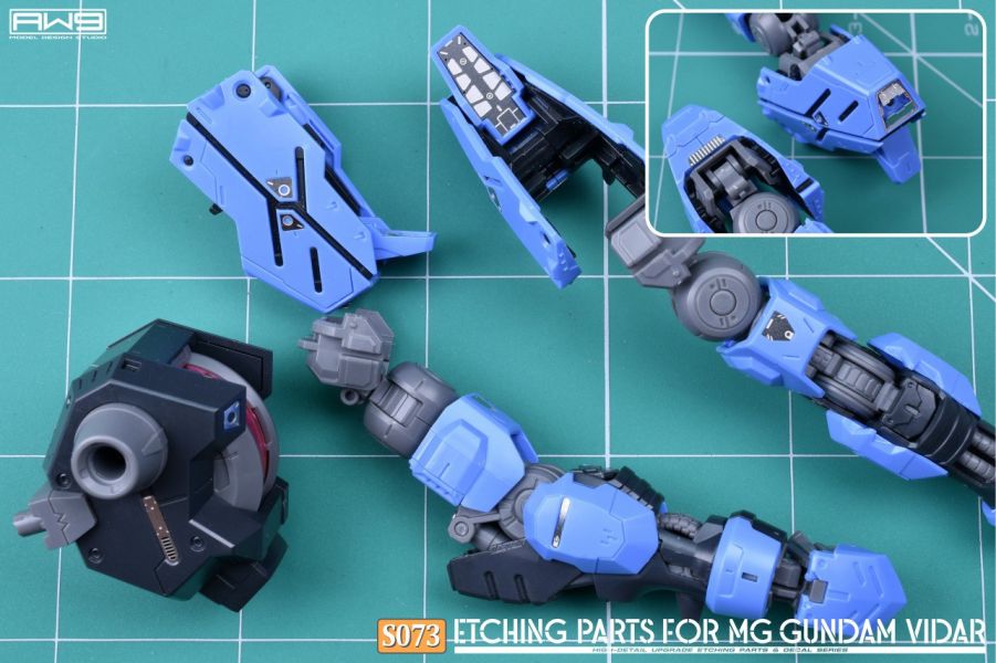 預購8月 鋼魂 S073 萬代 MG 殘命鋼彈 維達爾 專用蝕刻片附水貼 
